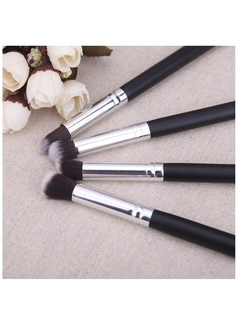 Kylie Soft Horse Bristle Pencil Brush Black, Silver, Set of 4 - Image 5
