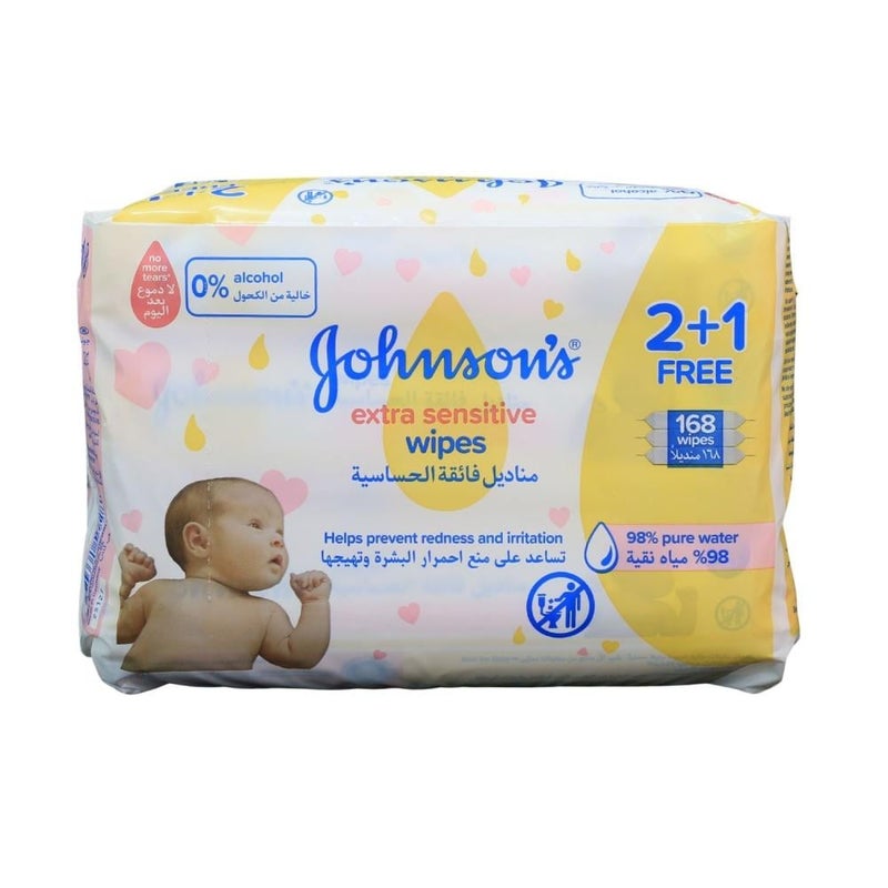 Johnson's Extra SenSitive Wipes - Image 1