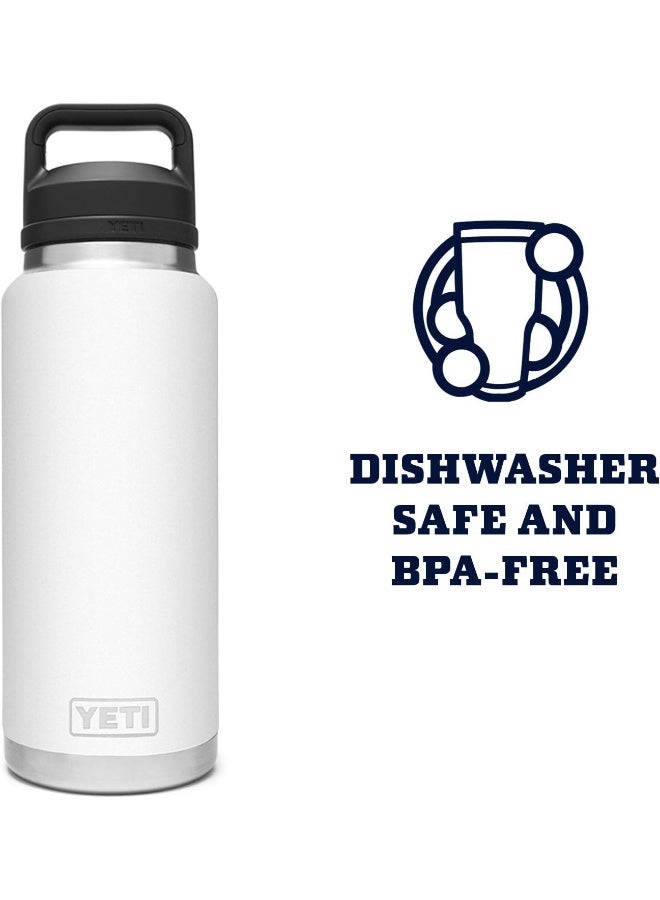 YETI YETI Rambler 36 oz Bottle, Vacuum Insulated, Stainless Steel with Chug Cap, White - Image 5