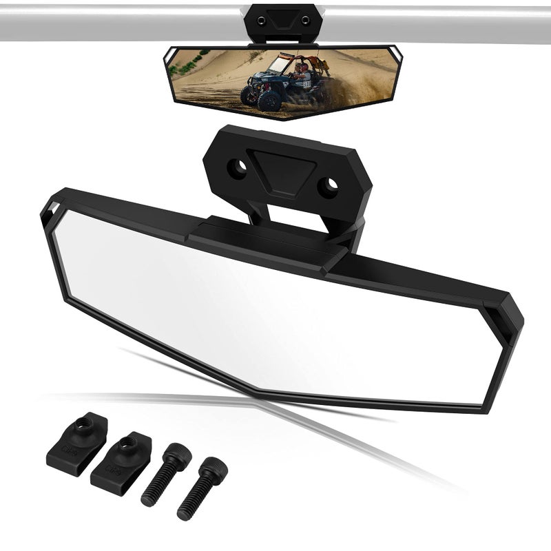 RERPRO RZR PRO XP Center Rear View Mirror Compatible with 2020 2021 2022 2023 2024 2025 Polaris RZR PRO XP4 RZR Turbo R42883763 Rearview Mirror Convex HighDefinition Race UTV Rear View Mirror