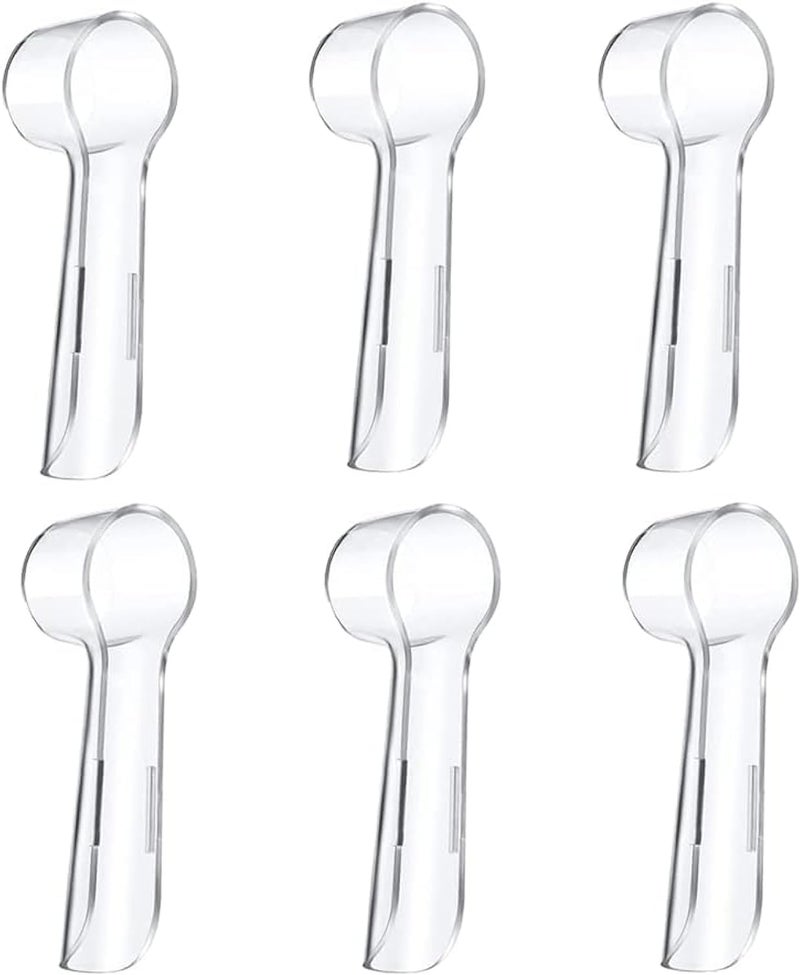FUIN 6 Pcs Electric Toothbrush Covers, Toothbrush Head Cover, Protective hygienic Cover for Travelling Keeps Out Germs, Toothbrush Head Holder Cover Case for Travel Home Office Camping School - Image 1