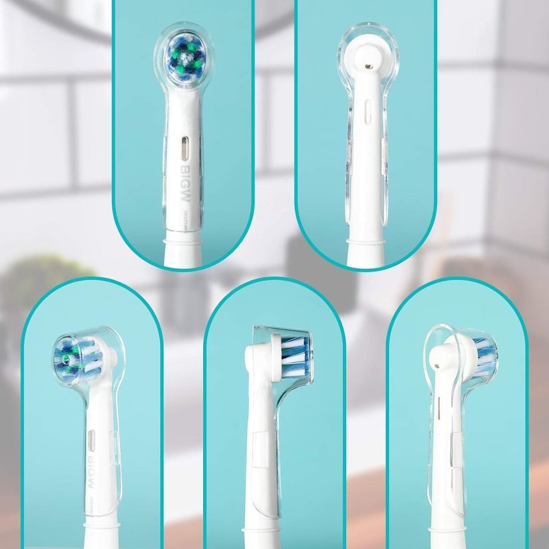 FUIN 6 Pcs Electric Toothbrush Covers, Toothbrush Head Cover, Protective hygienic Cover for Travelling Keeps Out Germs, Toothbrush Head Holder Cover Case for Travel Home Office Camping School - Image 5