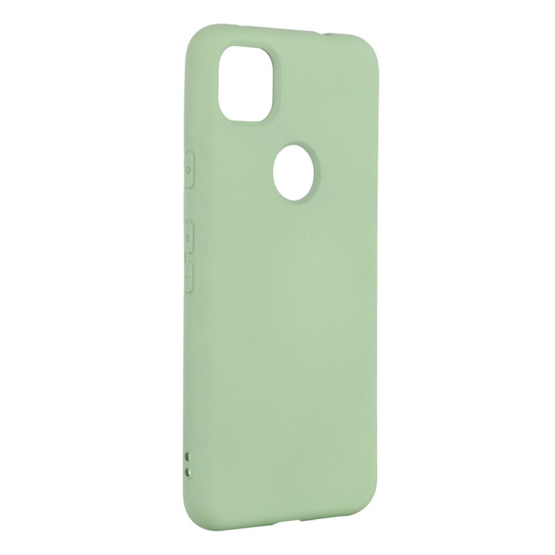 Water Washing Phone Cover Drop Resistance Phone Shell Silicone Microfiber Inner Phone Case Compatible for Pixel 4a (Light Green) - Image 3