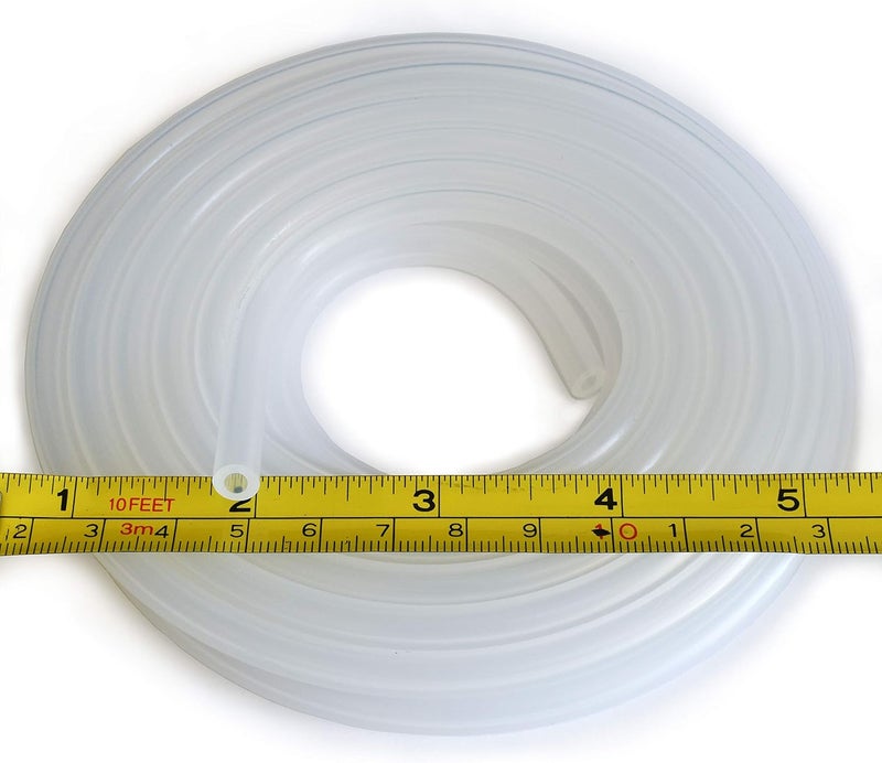 Cold & Colder Pure Silicone Tubing - 1/8" ID x 1/4" OD - High Temp Kink-free Hose Tube 500F (5 Feet) - Image 1