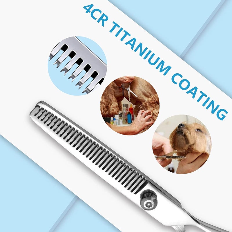 SQUISHCO 3Pcs Dog Grooming Scissors, Dog Hair Cutting Scissors, Precision Grooming Tools for Dogs and Small Pets - Image 3