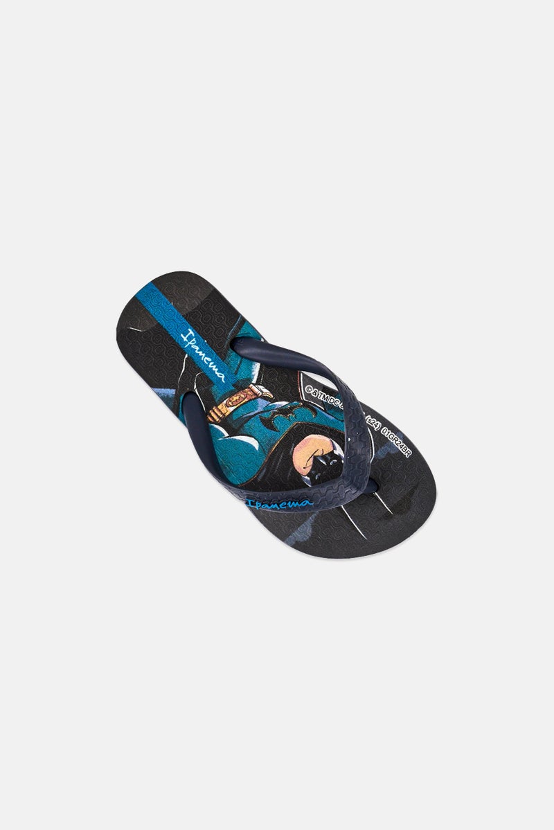 Ipanema Toddlers Boy Super Pets Graphic Slip On Slippers, Dark Grey - Image 4