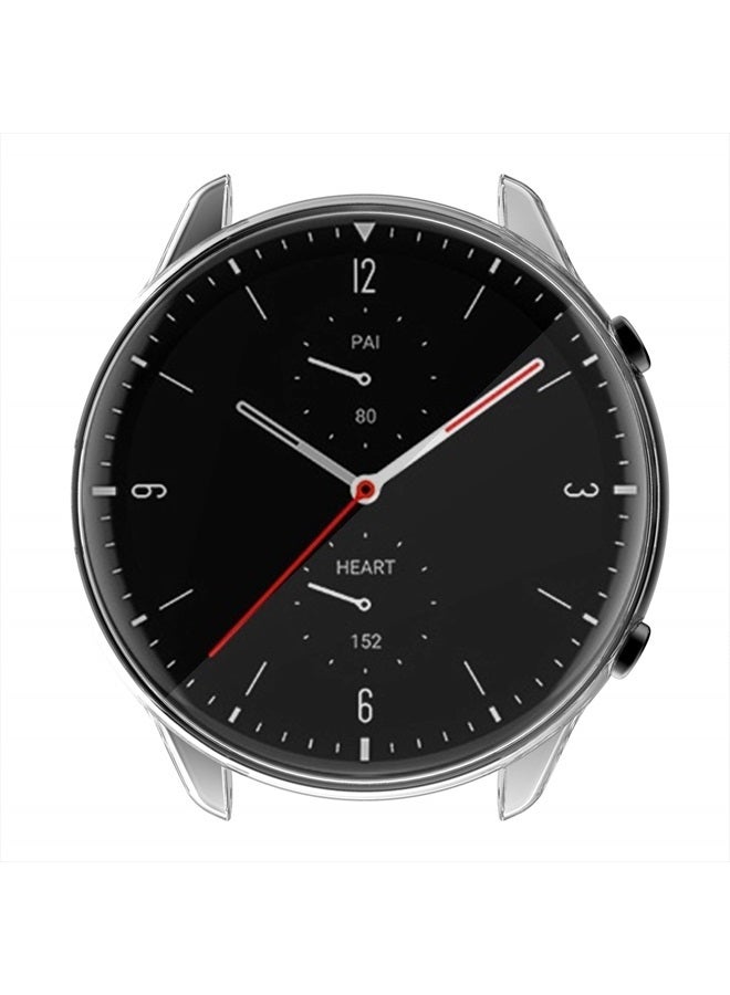 Yrzper حافظة حماية للشاشة متوافقة مع Amazfit GTR 2، غطاء كامل من مادة TPU الناعمة المقاومة للخدش لساعة AMA zfit GTR 2 الذكية (شفافة) - Image 5