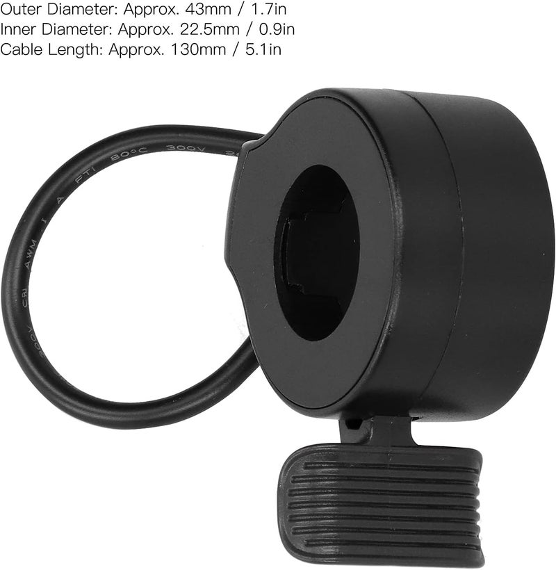 كلاراكو Klarako Thumb Throttle، سكوتر كهربائي، مستشعر هول، دواسة الوقود، مقبض التحكم في السرعة، ملحقات الخانق، جزء بديل عالمي للسكوتر الكهربائي - Image 3