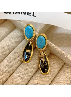 New Chinese Retro Style Turquoise Earrings For Women Personality Niche Design Water Drop Fashion Earrings Temperament Earrings For Wom - pzsku/Z59E5EFBD082B7395E192Z/45/_/1728017868/cafee330-ce15-45f8-a7fd-a84a7bc83b79