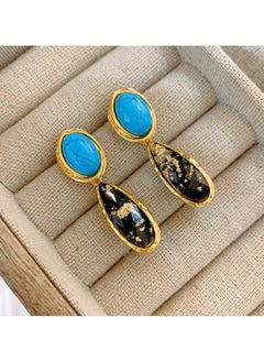 New Chinese Retro Style Turquoise Earrings For Women Personality Niche Design Water Drop Fashion Earrings Temperament Earrings For Wom - pzsku/Z59E5EFBD082B7395E192Z/45/_/1728113641/d391b153-daf4-4562-9b01-74c54b60f3c2