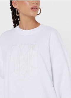 Calvin Klein Jeans Crew Neck Embroidered Sweatshirt  - Image 3
