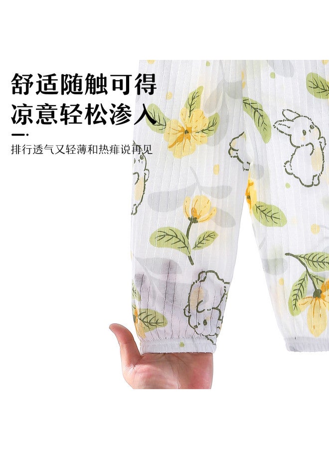 Doxiluka baby Mosquito-repellent Pants - Pure Cotton Infant Trousers, Summer Thin Style Unisex Kids Lantern Pants & Leggings - Image 3
