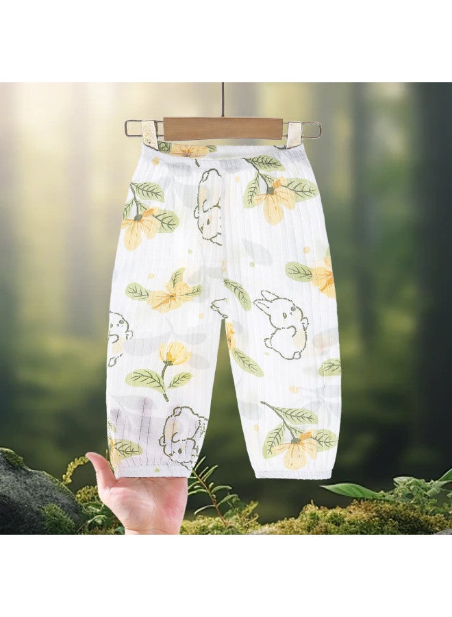 Doxiluka baby Mosquito-repellent Pants - Pure Cotton Infant Trousers, Summer Thin Style Unisex Kids Lantern Pants & Leggings - Image 2