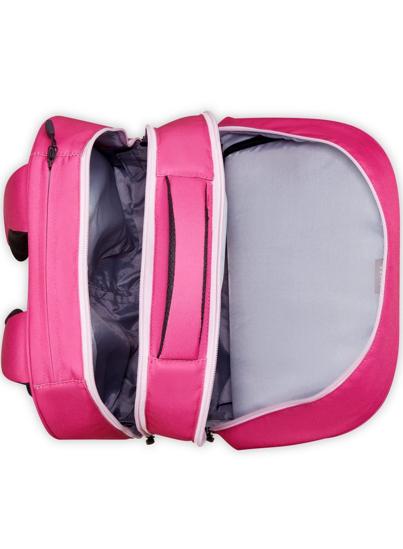 ديلسي _باريس حقيبة ترولي مدرسية بعجلات 2025 - وردي - Image 4