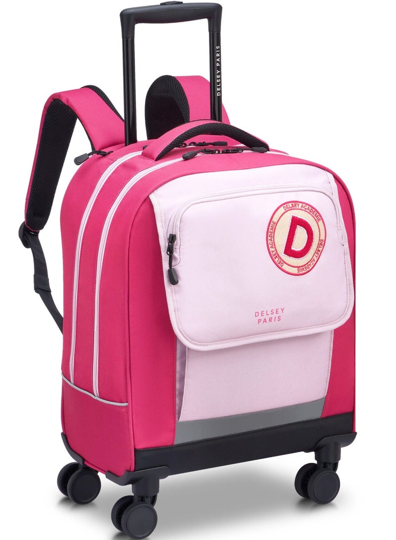 DELSEY Paris BTS 2025 - 4 Wheel Vertical Shoulder Bag Trolley – Pink - Image 3