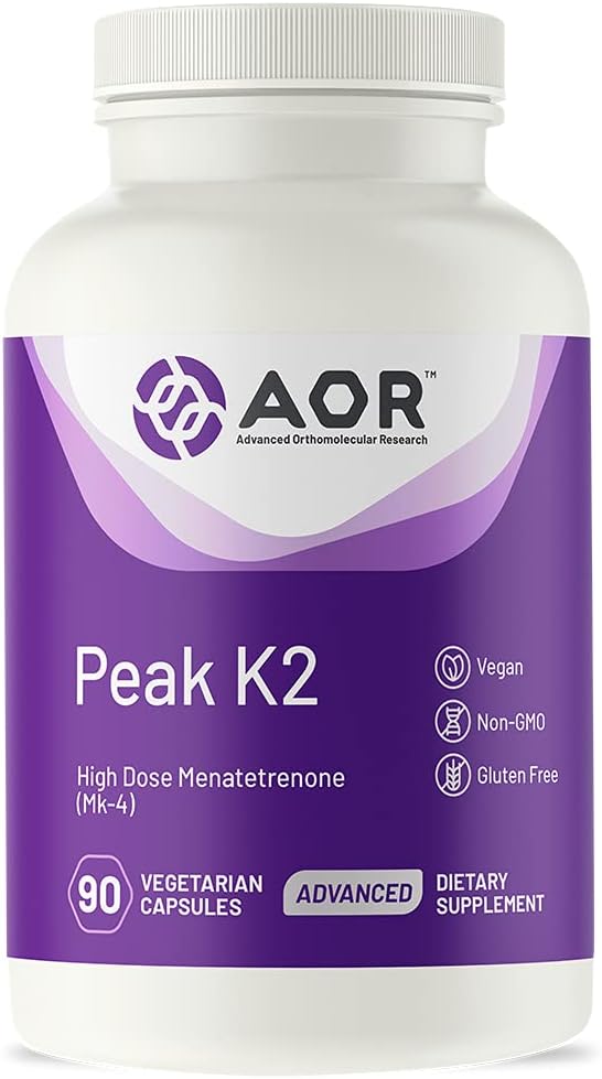 AOR Peak K2 Dietary Supplement for Adults - 90 Capsules - Image 1
