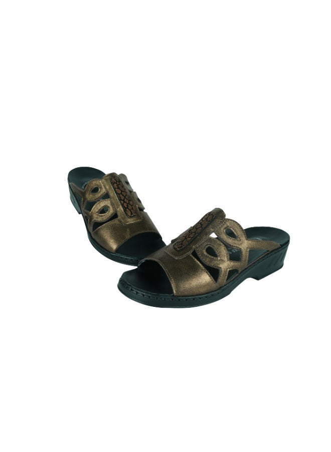Josef Seibel Josef Seibel Ladies Comfort Wedge Sandals 08828-AR38775 Bronze  - Image 2