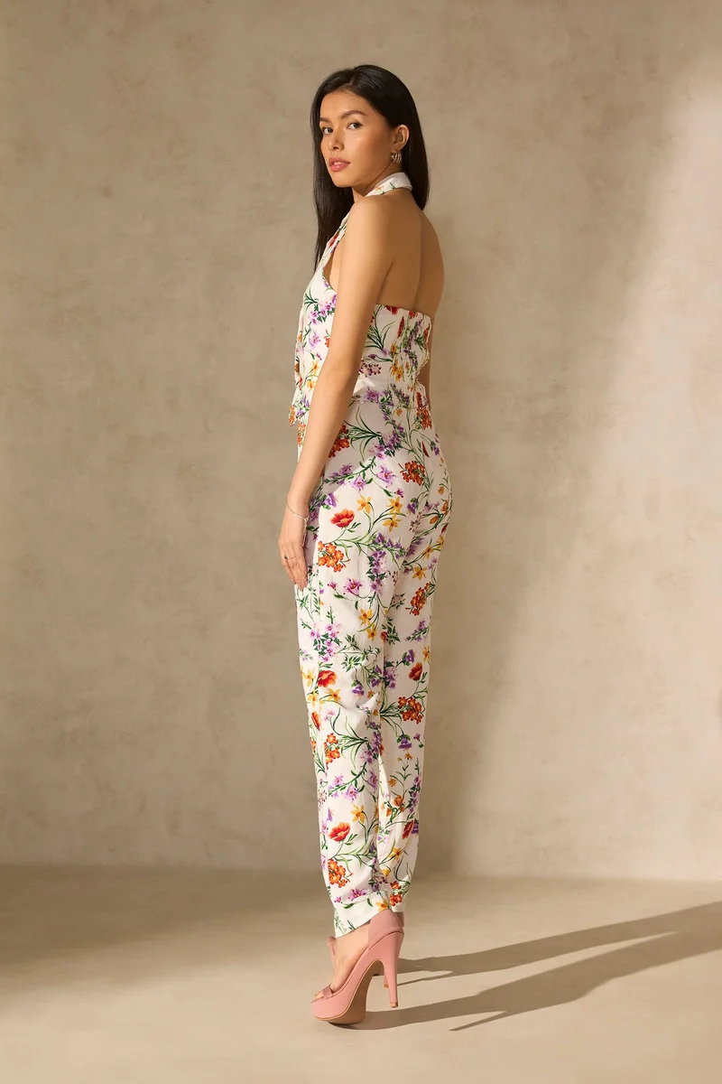 فيرجيو Linen Floral Vacation Vests for Women