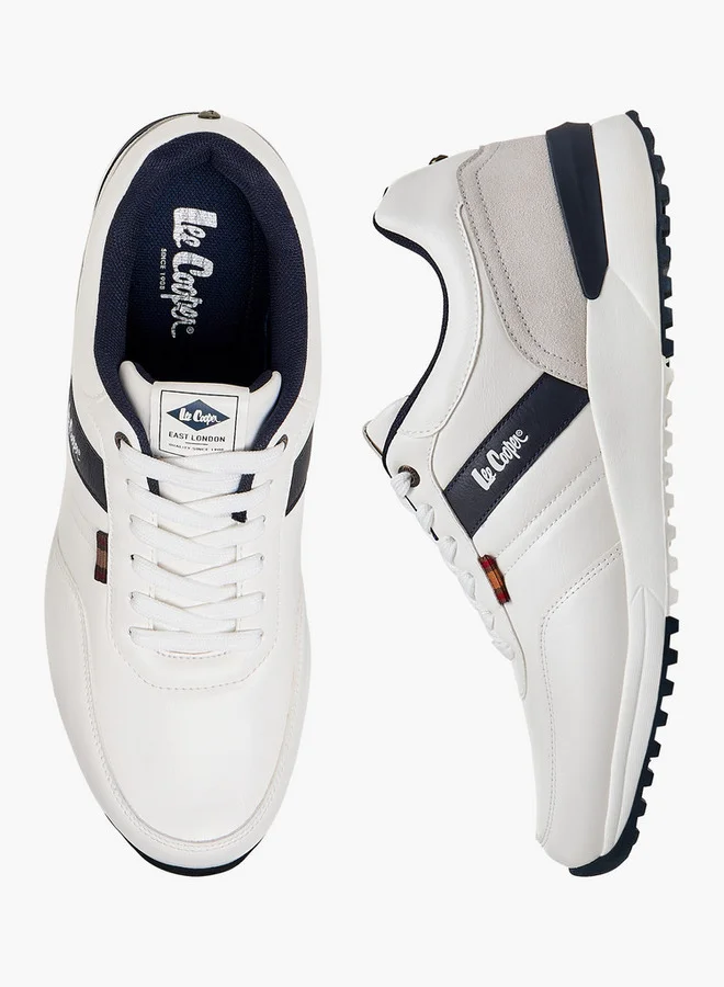Lee Cooper Men's Panelled Lace-Up Sneakers