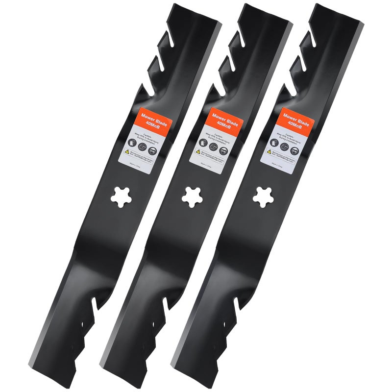 Grasscool Z254 Blades for Husqvarna LGT2654 Z254F MZ54 YTH24V54 187256 532187256 532187254 54 inch Deck Zero Turn Lawn Mower (Commercial Mulching) - Image 1