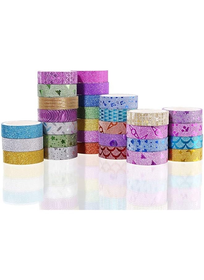 erorex - 30 Rolls Masking Tape Set Decorative Craft Tape Collection For Diy And Gift Wrapping With Colorful Designs And Patterns Random Color - Image 1