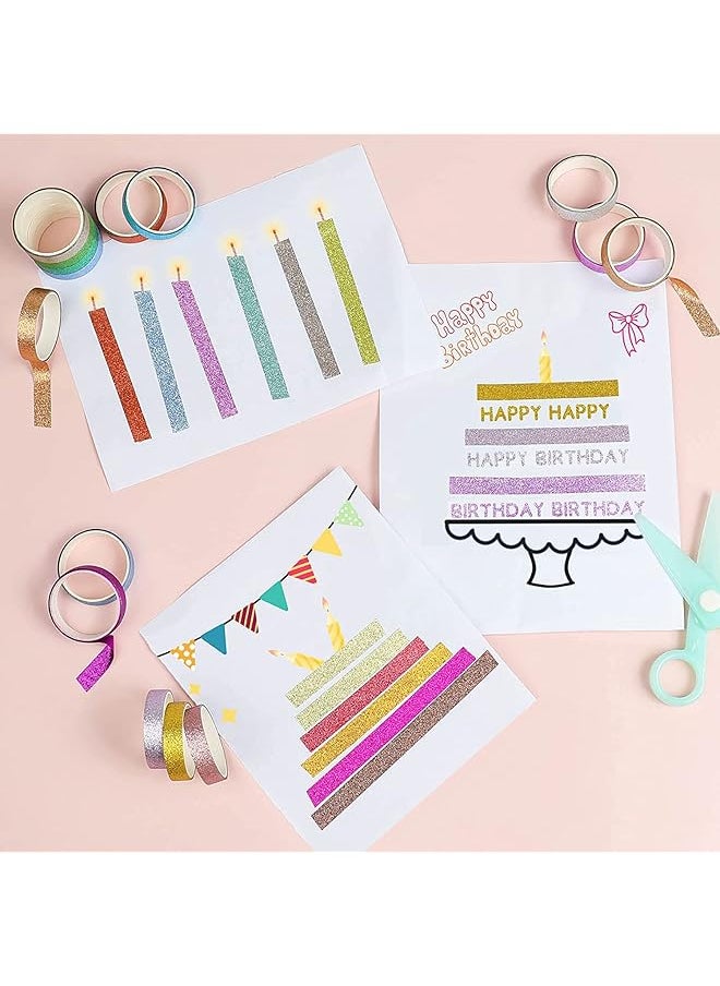 erorex - 30 Rolls Masking Tape Set Decorative Craft Tape Collection For Diy And Gift Wrapping With Colorful Designs And Patterns Random Color - Image 1