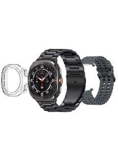 Kalobee SK7 Ultra Smartwatch Bundle With Accessories Including 1 Black Stainless Steel Band 1 Dark Grey Silicone Band a Charging Cable and a TPU Case Protector  - Image 3