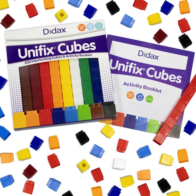 Didax Educational Resources Unifix Cubes Set (100 Pack) - Image 1