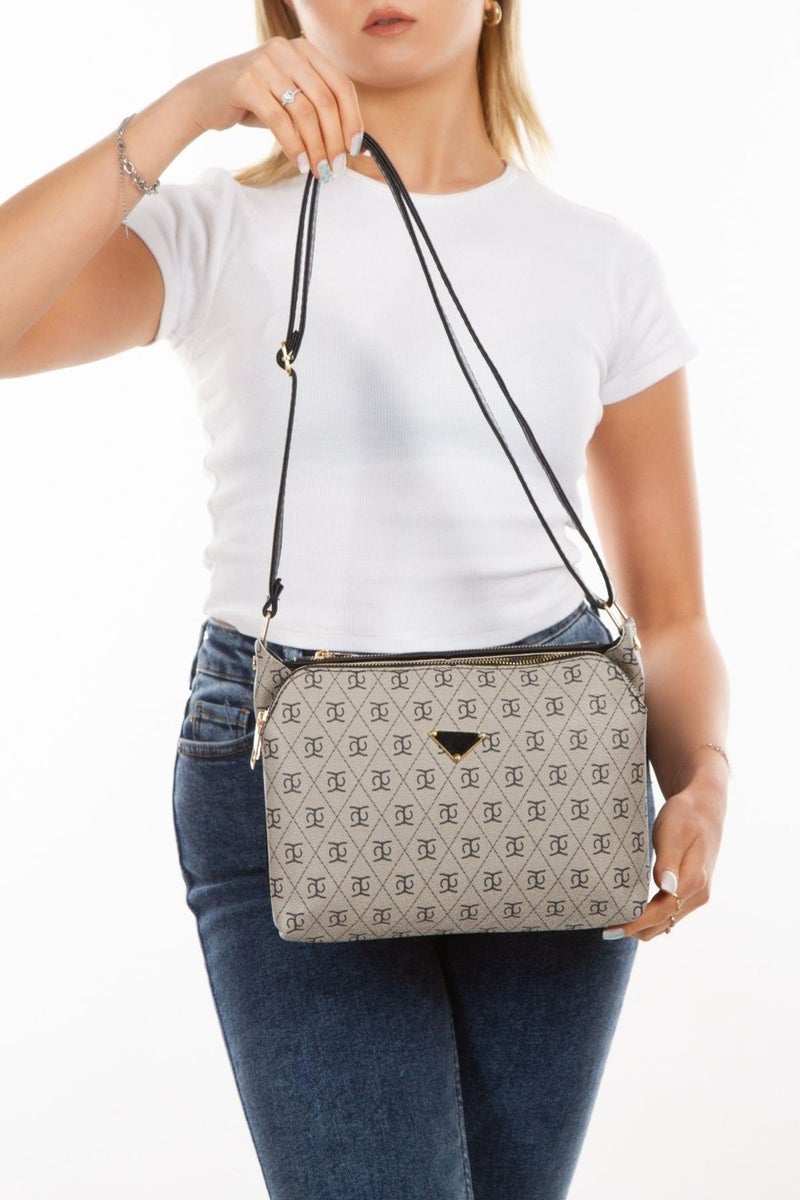Newish Polo Smoke Vegan Leather Three Compartment Women's Crossbody Shoulder Bag newpolo226  - Image 3