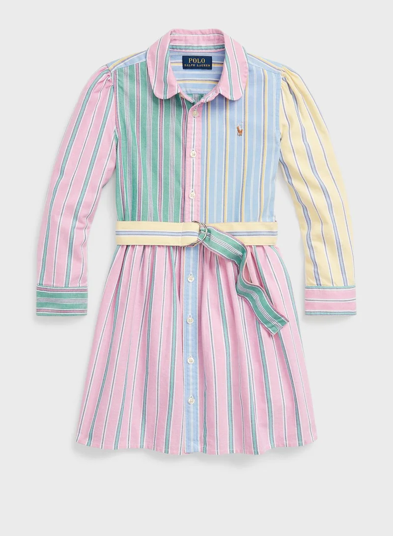 POLO RALPH LAUREN Kids Striped Midi Dress