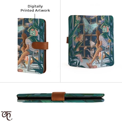 Kalankit Passport Wallet for Women | Vegan Leather Bi-Fold Long Wallet & Travel Purse | Valentine Gift for Her, Valentine Gifts for Women | Night Magic - Image 5