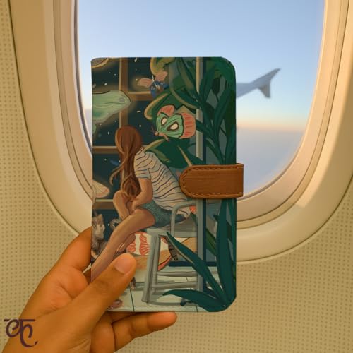 Kalankit Passport Wallet for Women | Vegan Leather Bi-Fold Long Wallet & Travel Purse | Valentine Gift for Her, Valentine Gifts for Women | Night Magic - Image 2