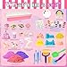 Bbiamsleep Unicorn Sensory Bin 493 Pcs Unicorn Sensory Set with Sandbox 6 Castle Mould 9 Tools for Home Decor - Image 4