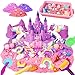 Bbiamsleep Unicorn Sensory Bin 493 Pcs Unicorn Sensory Set with Sandbox 6 Castle Mould 9 Tools for Home Decor - Image 2