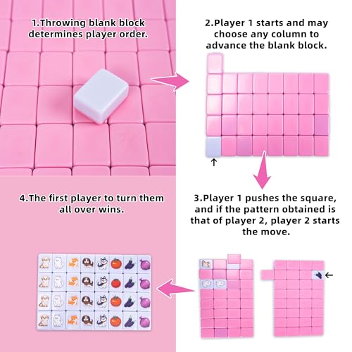 drizzle 65 Tiles Seaside Escape Game Blocks 30mm - Instruction Manual Panda Bag - Mahjong Tile Game Sets - Image 4