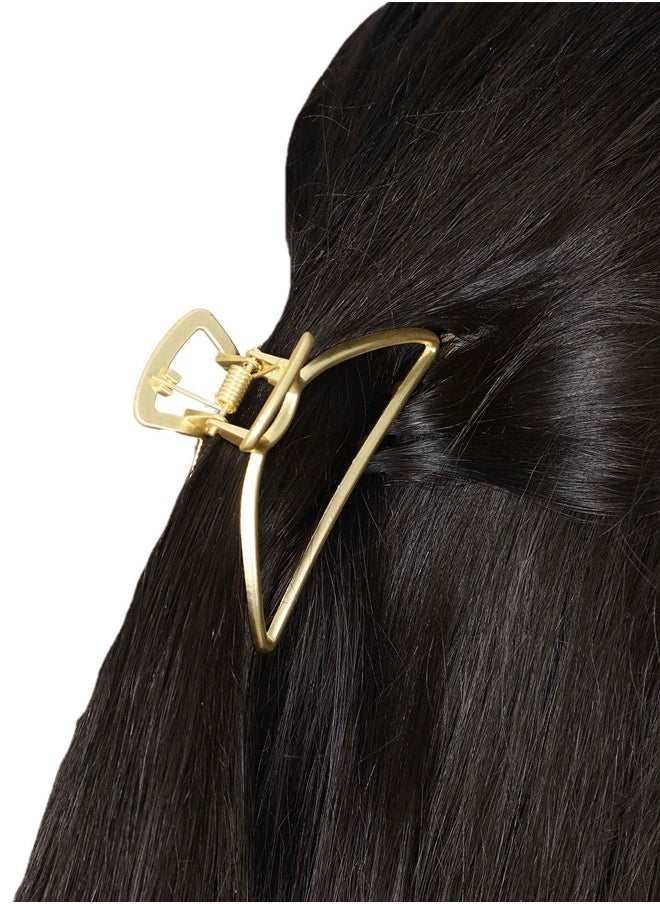 Just Peachy Just Peachy Women?s Gold-Toned Claw Clip - Elegant & Stylish Hair Accessory | Strong Non-Slip Grip | Ideal for All Hair Types, Perfect for Everyday Use & Special Events | Durable & High-Quality Design  - Image 2