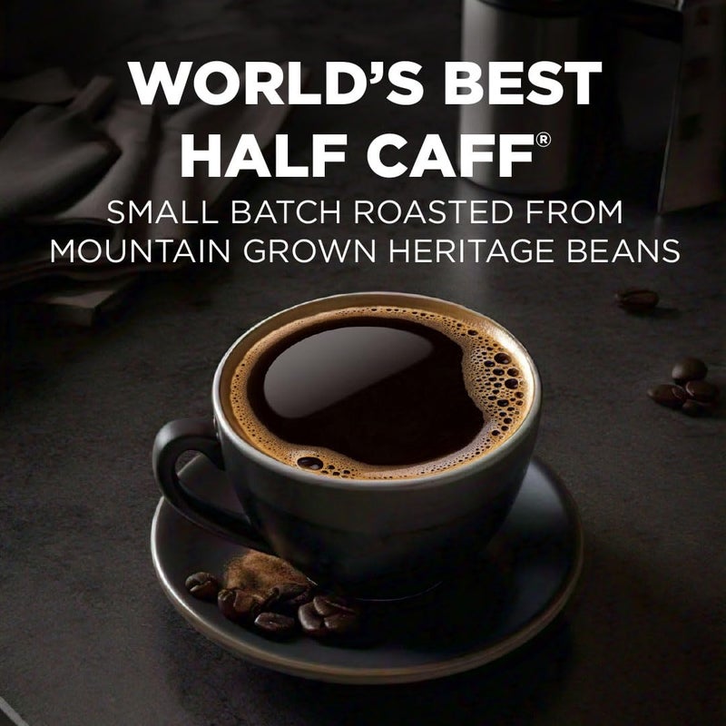 Maud's Half Caff Coffee Pods, 100 ct, Medium Roast Coffee in Recyclable Single Serve Pods - 100% Arabica Coffee, Compatible with Keurig K Cups Maker - Image 2