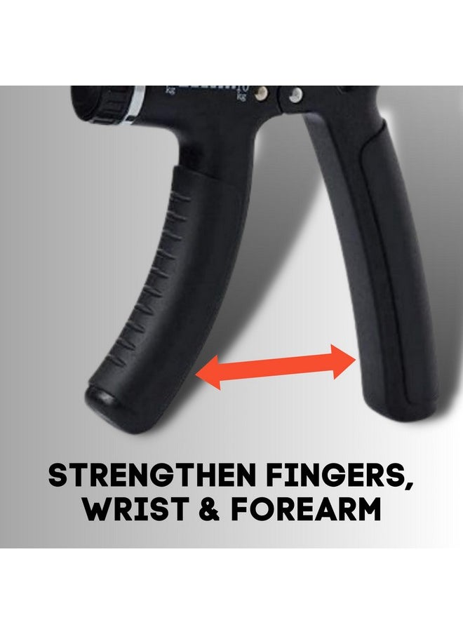 Chubs Fitness Series Hand Gripper For Men & Women For Gym Workout Hand Exercise Equipment To Use In Home For Forearm Exercise Finger Exercise Power Gripper (Metalic Black)  - Image 2