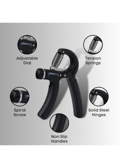 Chubs Fitness Series Hand Gripper For Men & Women For Gym Workout Hand Exercise Equipment To Use In Home For Forearm Exercise Finger Exercise Power Gripper (Metalic Black)  - Image 3