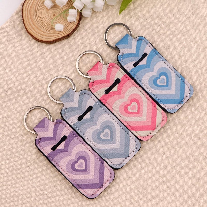 DMLSKY Chapstick Holder Keychain Lip Balm Holder Sleeve Pouch for Mini Lipstick - Image 2