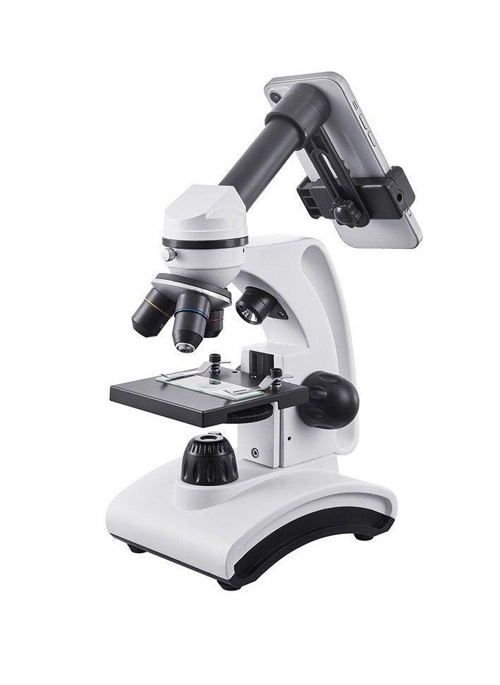 General - Microscope 2000x Monocular Optical Microscope Science Biology Student Teaching Slide with Mobile Phone - Image 1