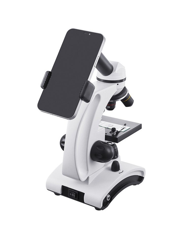 General - Microscope 2000x Monocular Optical Microscope Science Biology Student Teaching Slide with Mobile Phone - Image 1