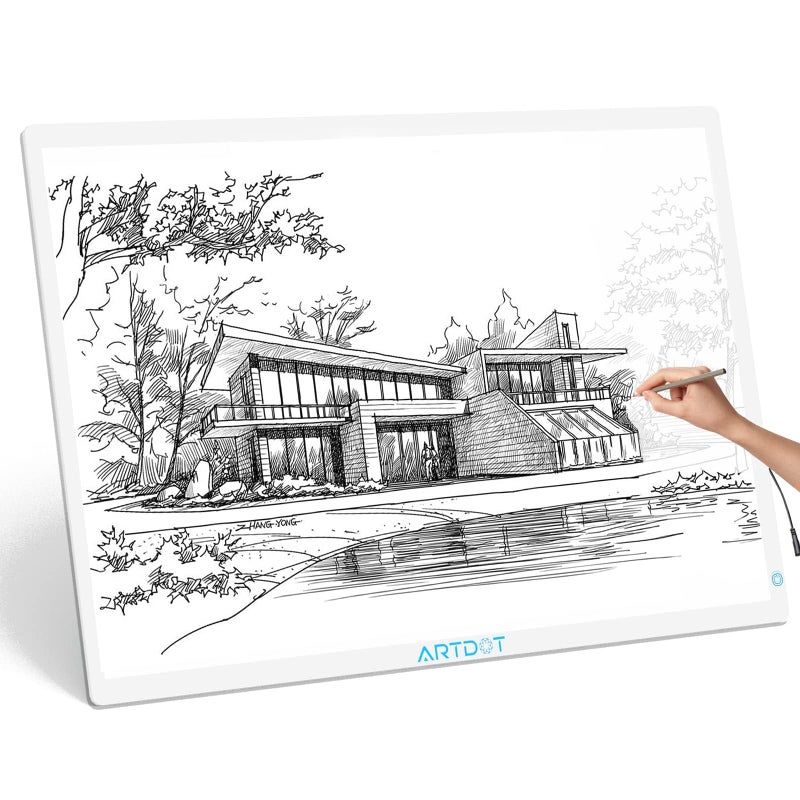ARTDOT A1 Large LED Light Pad for Diamond Painting AC Powered Light Board Kit Adjustable Brightness Light Box Drawing for 5D Diamond Painting Kits - Image 1
