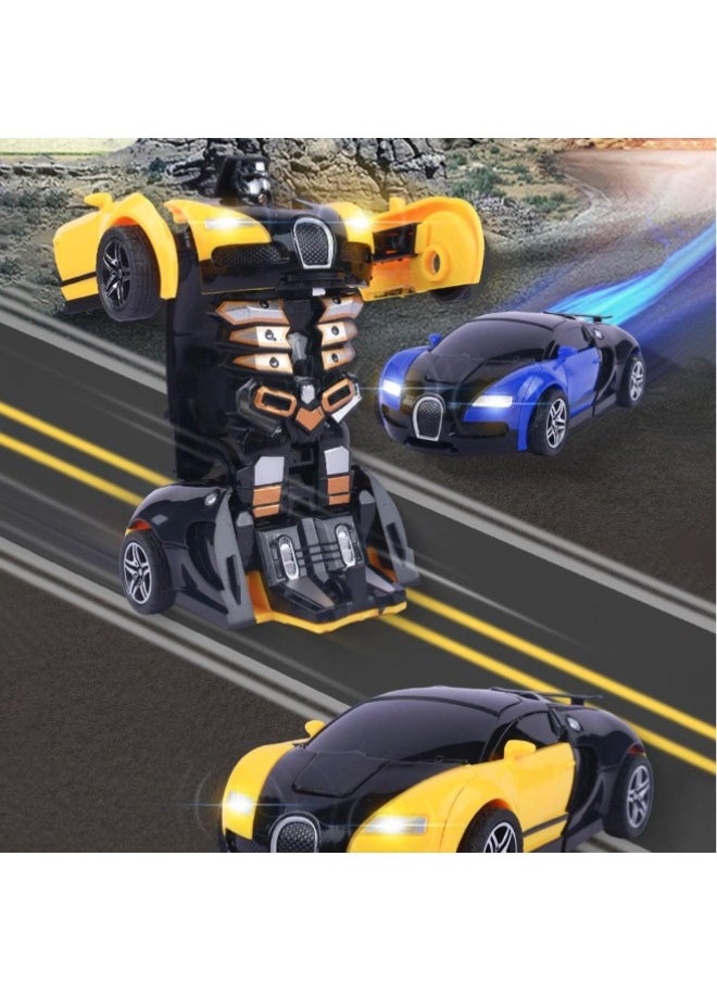 ShebSheb Transform Robot Car,Deformation Sports Car Robot Toy for Boys Girls Kids Children  - Image 2