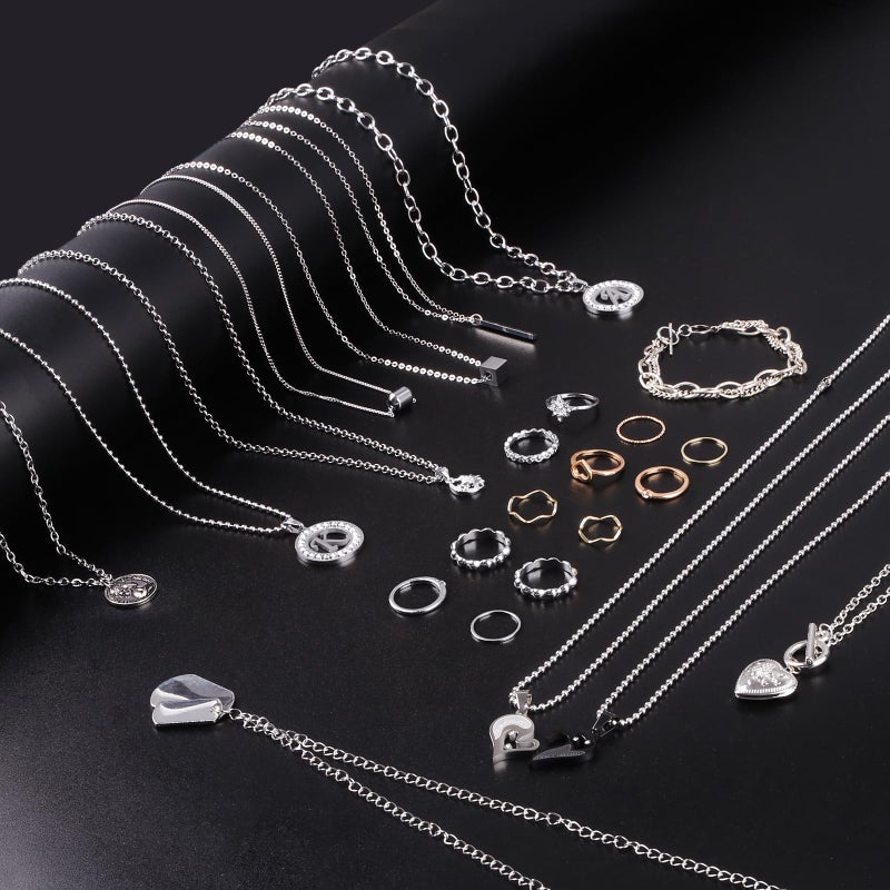 Ecoofor Necklace Chains for Jewelry Making, 62.3 Feet 8 Rolls 304 Stainless Steel Jewelry Chains for DIY Necklace Bracelet Jewelry Making with Stainless Steel Jump Rings/Lobster Clasps/Connectors - Image 5