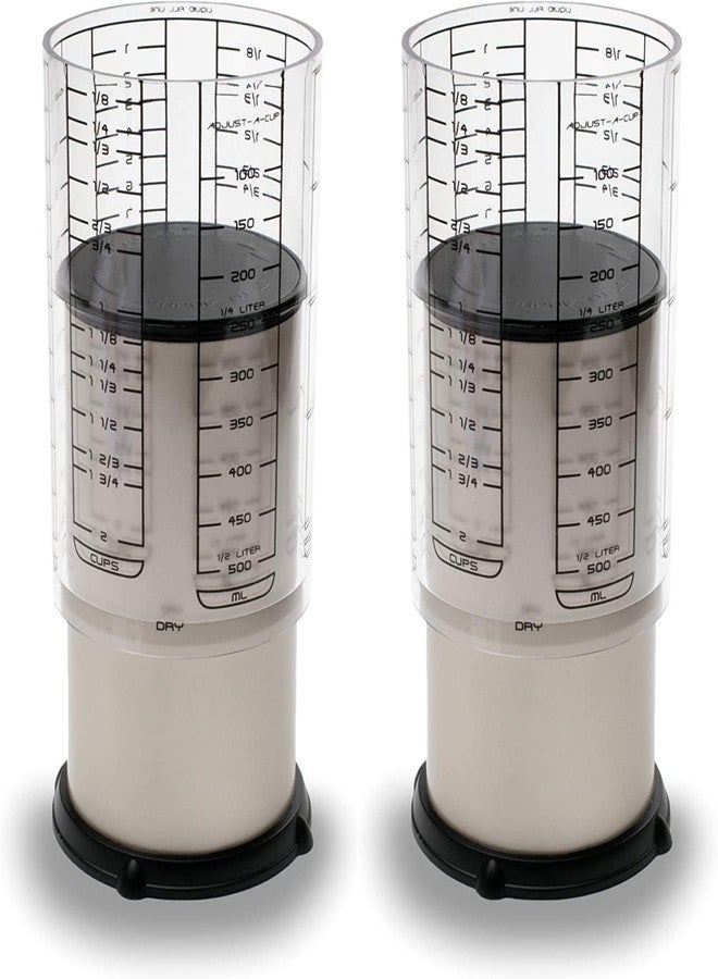 KitchenArt Professional Series 2 Cup Adjust-A-Cup, Metric/Standard (Pack of 2)