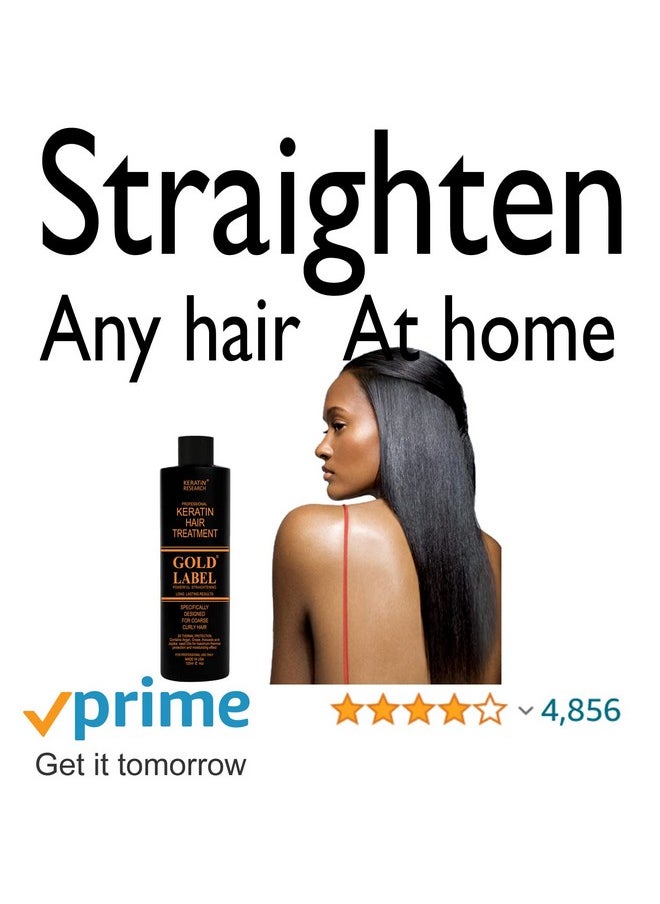 KERATIN RESEARCH Complex Brazilian Keratin Hair Argan Oil Blowout Treatment Professional Results Straightening And Smoothing Hair Keratina (Gold)  - Image 3