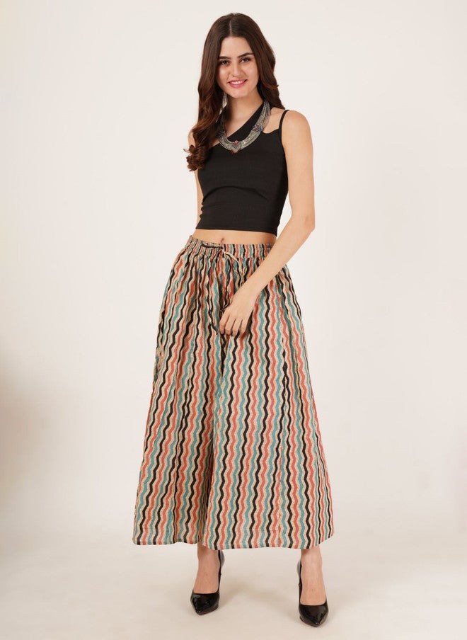 COTLAND FASHION Women Cotton Printed Palazzos - Image 1