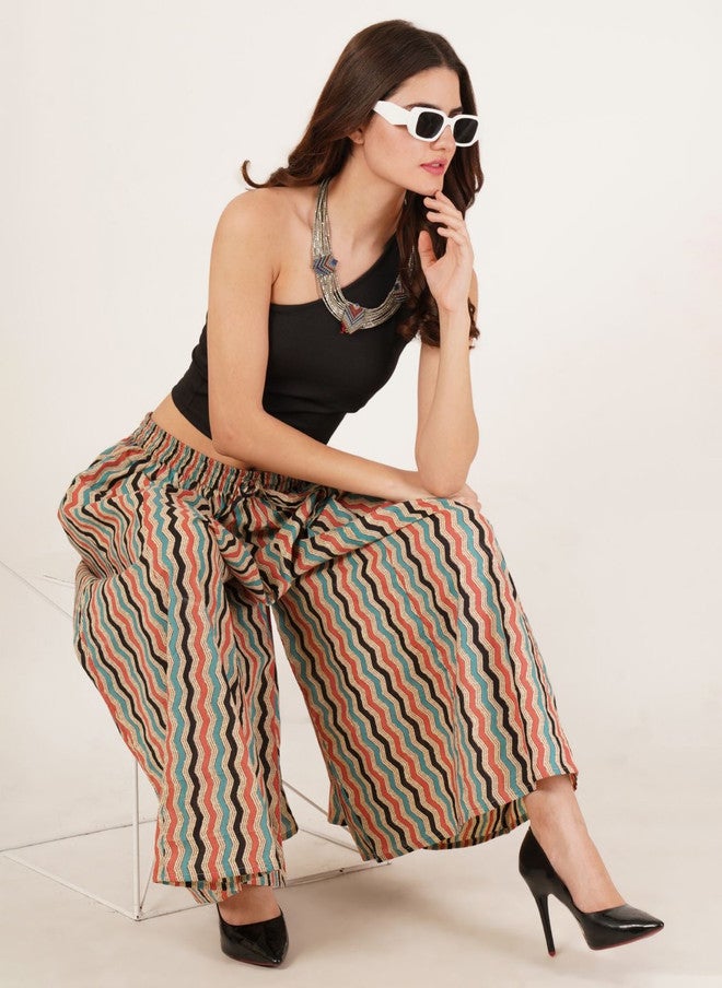 COTLAND FASHION Women Cotton Printed Palazzos - Image 4