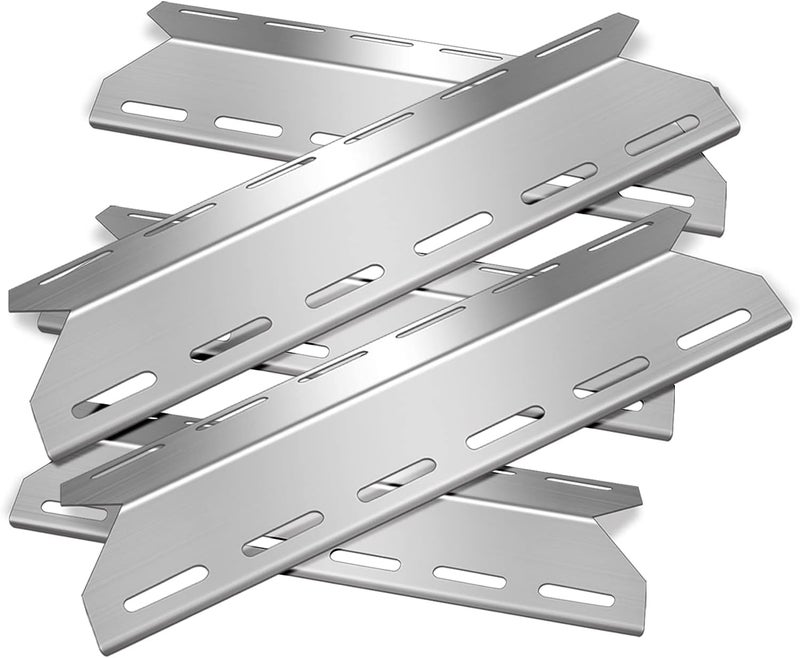 Zemibi Store 5 قطع درع حراري لوح خيمة 17 5/16" قطع غيار للشواية Charmglow 720-0234، مجموعات إصلاح الشواء لنماذج الشواية الغازية Nexgrill 720-0033 720-0234 720-0289، غطاء موقد الشواء من الفولاذ المقاوم للصدأ - Image 1